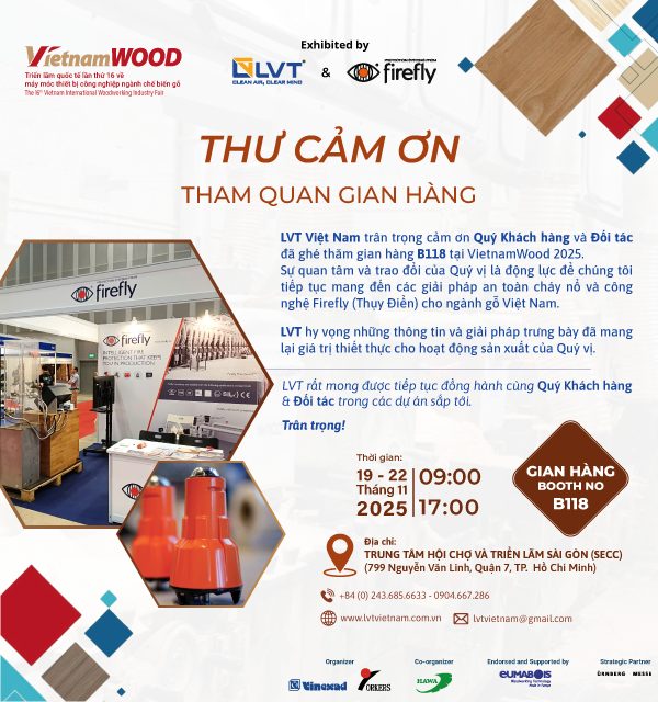 Gian hàng B118 tại triển lãm VietnamWood 2025