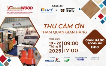 LVT Việt Nam cảm ơn khách hàng tại triển lãm VietnamWood 2025